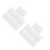20Pcs Transparent Plastic Blister Storage Box Snap Closure 10