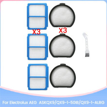 Filtro Frontal Filtro Traseiro Algodão para AEG ASKQX9/QX9-1-50IB/QX9-1-ALRG Acessórios para Aspiradores de Pó Peças de Reposição Filtro