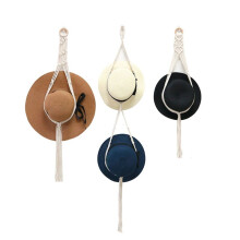 3Pcs Lace Hat Hooks, Bohemian Style Handwoven Hat Rack, Adjustable for Wall Decor, Fits Wide Brimmed Hat Organizer