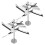 2 Pack Reflective Wind Powered Scare Devices,  Reflective Deterrent for Outside,Protect Your Gardens, 1