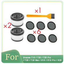 Kit de Filtres Avant et Arrière en Coton pour Aspirateurs pour T10 / T20 / T20 Pro / T30 / T30 Neo / R10 / R10 Pro / R20