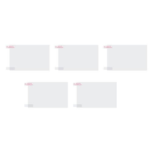 5 pezzi 10,1 pollici M3 Premium Protector 22x12,5cm trasparente