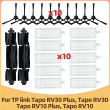 For Tapo RV30 / RV30 / RV10 / RV10 Spare Parts Filter Main Side Brush Accessories Consumables