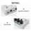 White 4 Channel Mixer Portable Audio Mixer for Home Studio Use 8