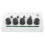 White 4 Channel Mixer Portable Audio Mixer for Home Studio Use 10