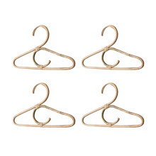 4Pcs Rattan Clothes Hanger Nordic Style Kids Garments Organizer Rack Children Hanger Kids Room Decor Hangers for Clothes