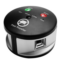 Riple Rodent Repeller, Ultrasonic Pest Repeller, Pressure Wave, Indoor for Mice, Rats, Spiders,360 Degree, UK Plug
