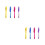 8Pièces Uv Multicolores Pour Messages Secrets Et 3