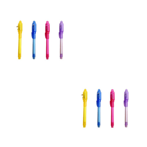 8Pièces Uv Multicolores Pour Messages Secrets Et 2