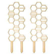 Pothos Plant Climber Support,Wooden Honeycomb Indoor Plant Trellis 16 Inch - UVResistant Garden Plant Decorative
