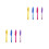 8Pièces Uv Multicolores Pour Messages Secrets Et 5