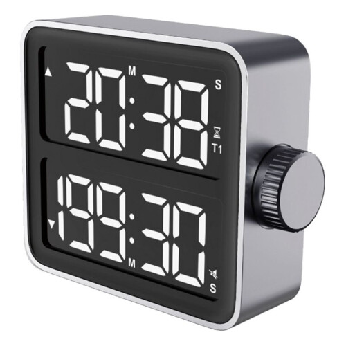 Kitchen Accessories Large LCD Digital Timer , Dual Screen Kitchen Timer, Indoor Study Timer, Bedroom, Bedside, Desktop 1