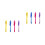 8Pièces Uv Multicolores Pour Messages Secrets Et 7