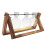 Wooden Frame Tabletop Vase Set Multi-Purpose Bonsai Planter Hydroponic Base Terrarium Display Containers Home Decor B 1
