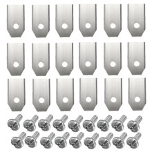 18pcs StainlessSteel Lawn Mower Cutting Blades Replacement Kit for Automower/Gardena Lawnmower Blade RepairAccessories B