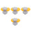 16Pcs Plastic Nut Covers Easy-Install Kids Slide Bolt Caps 4