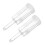 2Pcs Airlocks for Fermenting Plastic Hydrolock with Bubble Valve Clear 10