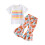 (18-24 Months, White) Σετ παντελονιών για λουλούδια，καλοκαιρινό outfit 1