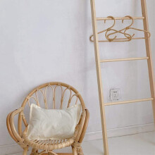 6 Piezas Perchero de Ratán Estilo Nórdico Niños Organizador de Ropa Estante Niños Percha Decoración de Habitación para Niños Perchas para Ropa