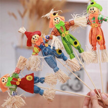 8X Stehende Vogelscheuche Niedlicher Herbst Garten Vogel Scheuche Ornament für Halloween Dekoration Mall Bar Dekoration