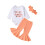 (12-18 Months, Orange Pink) Φθινοπωρινά ρούχα για και σορτσάκι. 1