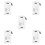 5Pièces Interrupteurs Sans Fil ABS Pour Mur, Installation Facile 10