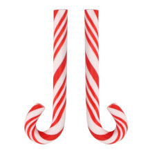150Pcs Red and White Handmade Christmas Candy Cane Kawaii Miniature Food Dollhouse Home Decor