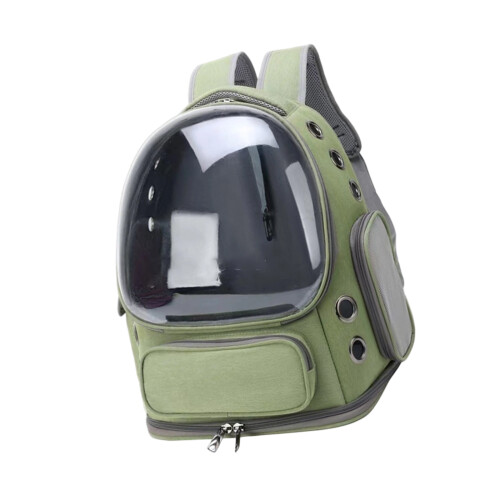 Portable Pet Travel Backpacks With Multiple Ventilation-Olive