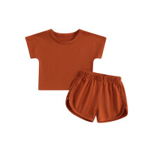 (18-24 Months, Brown) Σετ σορτς 2 καλοκαιρινά ρούχα.