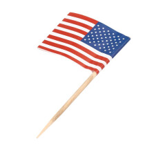 1000 American Flag Toothpicks Party Cupcake Decoration Sandwich Food Picks