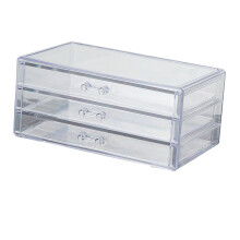 Acrylic Makeup Organizer Clear 23.5x13.5x10.5cm Large Capacity Storage Box