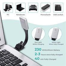 5X Wieder Aufladbare E-Book LED Licht für Papier Neu USB Lese Lampe Buch Licht Lampe Clip für Reise Schlaf Zimmer Buch Leser 3 Model
