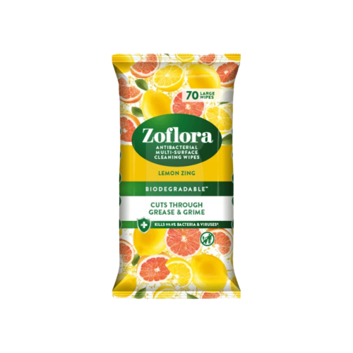 Zoflora Zoflora Cleaning Wipes Surface Lemon Zing 70's