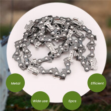 6PCS 14 Inch Metal Chainsaw Chain 3/8In LP Saw Chain 52 Drive Link Electric Saw Accessory Replacement Chainsaw Saw Chain