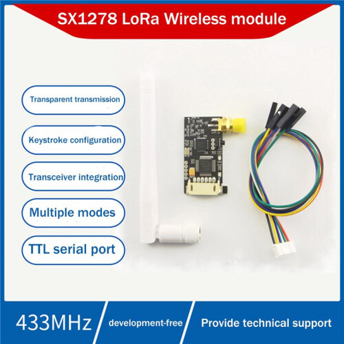 2X SX1278 433M Lora Wireless Module UART Serial Port Transmitting and Receiving Module 2