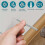 200 Pcs Double-Head Skirting Thread Seamless Nail,Rust-Proof No Trace Skirting Thread Screws Set wit 5