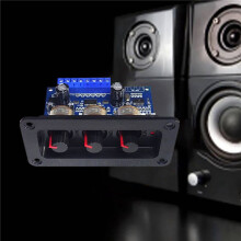 2X 2.1 Channel Digital Power Amplifier Board+AUX Audio Cable 2X25W+50W BT5.0 Subwoofer Class D Amplifier Board DC12-20V