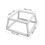Embroidery Frame Lap Stand Cross Stitch Holder Set, Double Layer, White 2