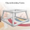 Embroidery Frame Lap Stand Cross Stitch Holder Set, Double Layer, White 6
