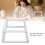 Embroidery Frame Lap Stand Cross Stitch Holder Set, Double Layer, White 7