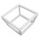 Embroidery Frame Lap Stand Cross Stitch Holder Set, Double Layer, White 10