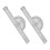 2 Pcs Plotter Plotting Tool Aviation Plotter Charts Air Navigation Plotter Pilot Accessories for Pil 2