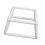 Embroidery Frame Lap Stand Cross Stitch Holder Set, Double Layer, White 14