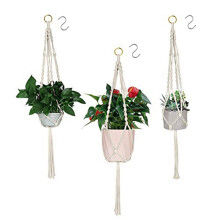 Hanging Planters Baskets, 8 Pack Cotton Rope Macrame Plant Hanger with 8 Hanging Hooks - 80CM & 100CM