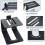 5.3In Height Monitor Speaker Stand Riser Comfortable Viewing Angle Stand Mount Solid Speaker Support 5