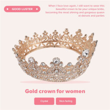 Corona Della Principessa D'Oro per le Donne - Corone Della Regina per le Donne, Diademi e Corone per il Matrimonio Delle Donne, Corona del Diadema di