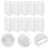 30Pcs Reusable Clear Clamshell Packaging Box for Electronics Storage 11