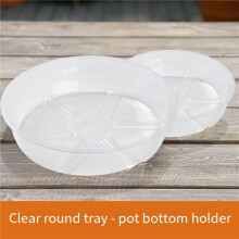 Paquet de 20 Soucoupes pour Plantes Bac D'Égouttage 6 Pouces Soucoupes de Pot de Fleur en Plastique Transparent pour Plantes D'Intérieur, Bac