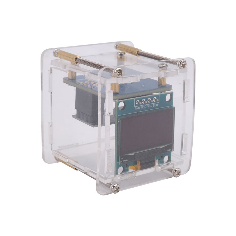 2X Esp8266 Diy Electronic Kit Weather Forecast Clock Kit Wifi Networked With Oled Display & Case Diy Welding 6032211528756
