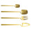 24Pcs Stainless Steel Flatware Cutlery Set Matte Knife Fork Spoon Teaspoon Dining & Kitchen Use Hanging Tableware Set 5